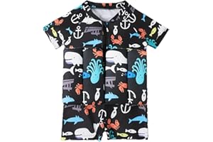 DivingBirds Floatie Swimsuit for Toddlers, Boys Girls Floating Bathing Suit Baby Kids Suit Floatation Beach Pool 1-6Y