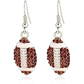 Acrylic Baseball Earrings Cool Punk Football Baseball Basketball Sports Drop Dangle Earrings Lightweight Rugby Soccer Statement Earring for Women Sport Lover Jewelry Gift