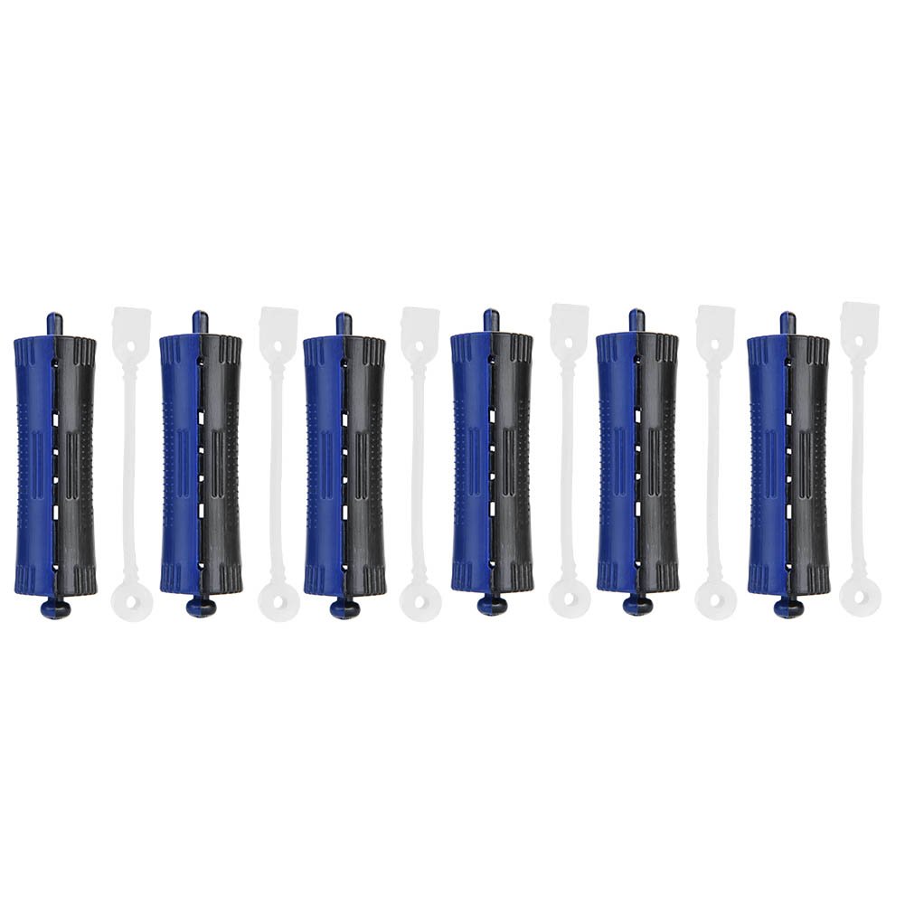 6PCS Curler Rollers, Heat Resistant Wave Perm Rods with Rubber Bands for Salon Styling (03#)