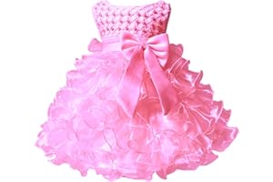 JUP'ELLE Baby Girl Dresses Ruffle Lace Pageant Party Wedding Flower Girl Dress