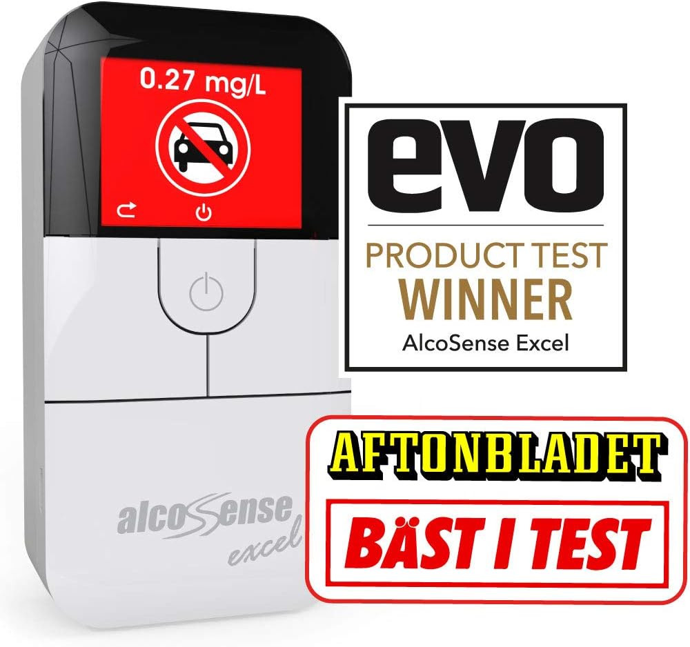AlcoSense Excel Breathalyser UK Designed Police Precision Auto Express Winner