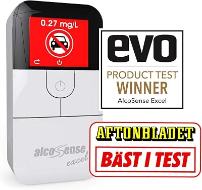 AlcoSense Excel Breathalyser UK Designed Police Precision Auto Express Winner