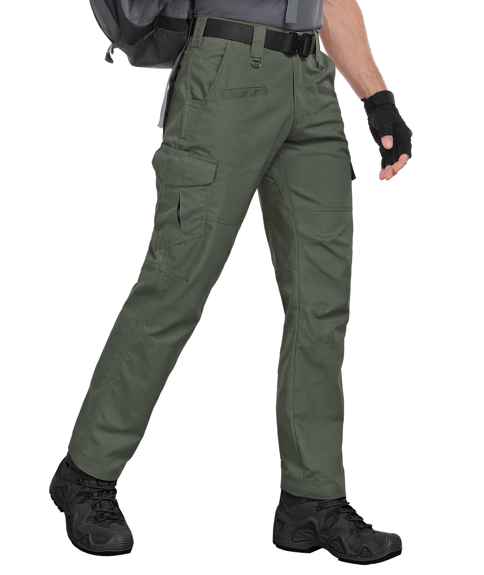 Zoofly Cargo Work Pants for Men Elastic Waist