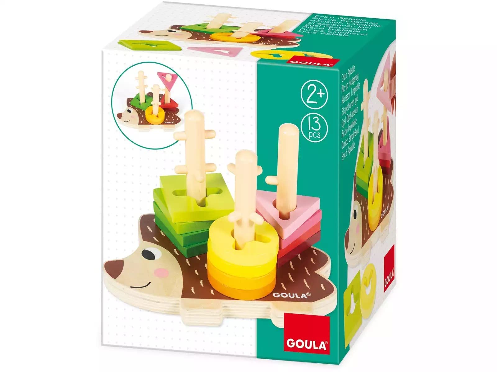 GOULA - Stackable hedgehog, 53158, multi-coloured