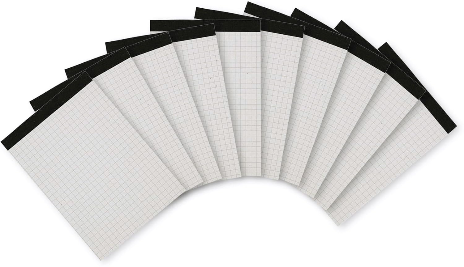 Landre 100050283 DIN A4 Notepad Without Cover Sheet, 50 Perforated Pages of Squared 60 GSM Recycled Paper [Pack of 10] Notepad "Recycling" Without Cover, DIN A6, 50 Pages, Chequered