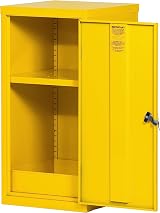 The Workplace Depot Hazardous Cabinet 910mm H Yellow COSHH Storage Unit view 4