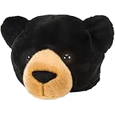 Wild Republic Black Bear Plush Hat, Kids Gifts, Dress Up, Bear Costume, 12"