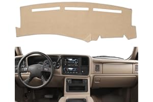 BLIBLIUNIT Dashboard Cover for Chevrolet Silverado 1500 2500 3500 1999-2006 Avalanche Chevy Tahoe Suburban GMC Sierra Yukon Dash Cover Mat(Premium Carpet, Beige)