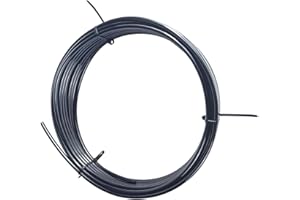 TELFAIR 1/4" Black Nylon Air Line Tubing - 32.8 FT Air Hose, DOT Approved for Air Brake Tubing Suspension Or Fluid Transfer