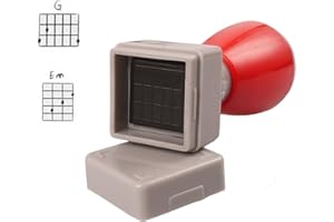 Mr.Power Guitar Chord Stamp Black Ink(3 Frets)/Ukulele(5 fret) DIY Mini Rubber Stamp(Black Ink)