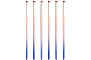 HYWWPFLAY 6pieces Ombre Nail Brush Wood Nail Pen Ombre Brush for Gel Nails Nail Gradient Brush Nail Design Brushes Nail Painting Kit Nail Art Tools Acrylic Nail Accessories