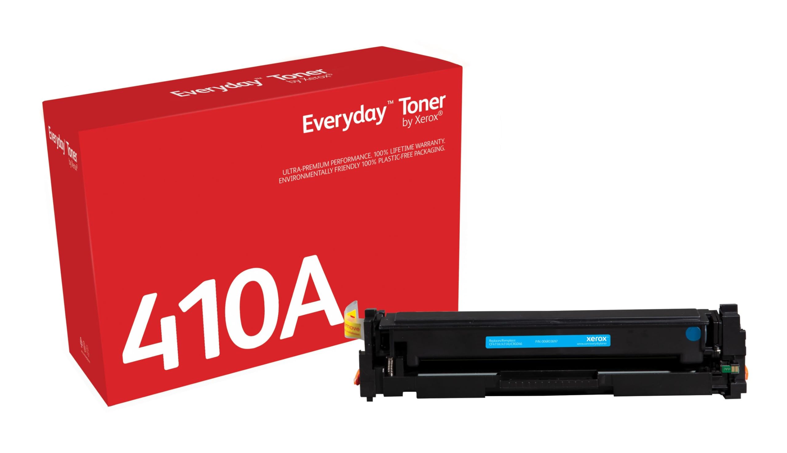 Xerox Everyday Compatible HP 410A CF411A Cyan Toner, Standard Capacity