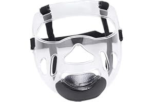Vaveren Clear Face Guard, Face Shield Portable Detachable Taekwondo Face Protection for Sports