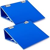 Nuanchu 1 Pcs Folding Slant Board for Writing 14x12 Inch, Blue | Adjustable Tilted Surface, Large Slanted Clipboard Design Improves Handwriting Legibility, Ergonomic for Student, Office Work