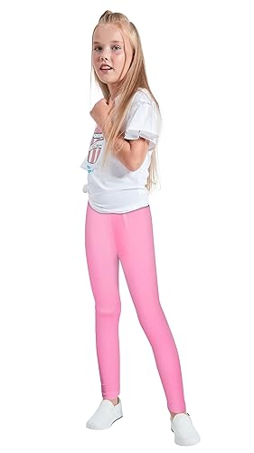 LUOUSE Girls Stretch Soft Dance Leggings Little Kids Skinny Solid