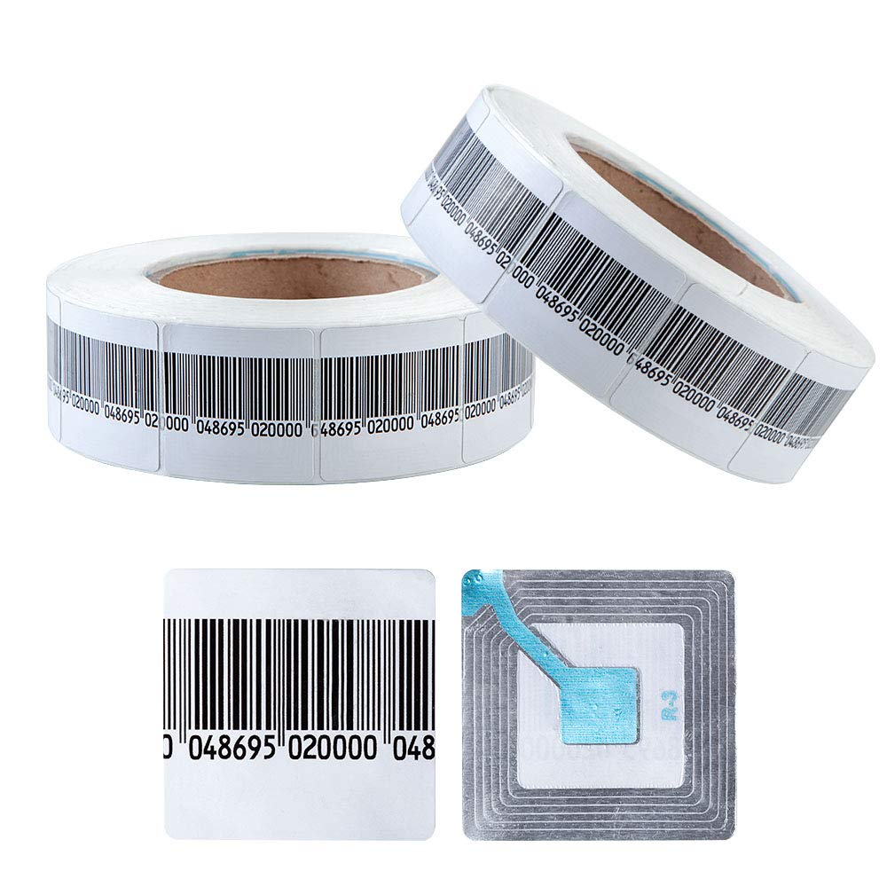 Photo 1 of 8.2 MH RF Security Tags Soft Labels with Mock Barcodes for Retail EAS Anti-Theft System (4,000 Pcs)
