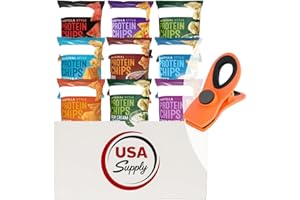 GENERIC Sampler Assortment | Quest Keto Tortilla Style Protein Chips - 9 Flavors - Cheddar & Sour Cream, Spicy Sweet Chili, Ranch, Loaded Taco, Chili Lime, Bbq, Hot N Spicy Sour Cream And Onion And Nacho Cheese | 9 Pack | USA Supply Collectable Chip Clip