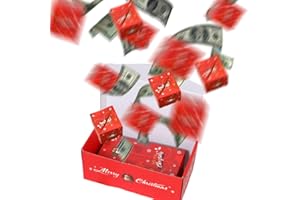 EADWE Surprise Gift Box Explosion for Money, 2026 New Christmas Surprise Gift Box, Unique Folding Bouncing Red Envelope Gift Boxes Christmas Money Box for Xmas (Red, 10 Count (Pack of 1))