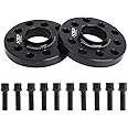 KSP 5X100 Wheel Spacer for A3 A4 A6 A8 S4 S6 S8 Quattro TT, 2pcs 5x112 Spacers fit Golf Jetta Passat, 20mm Spacer with 10pcs M14x1.5 Sphere Seat Lug Bolts 57.1mm Hub Bore Compatible With Audi VW Sedan