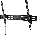 Amazon Basics Heavy-Duty Tilting TV Wall Mount for 37" to 80" TVs up to 120 lbs, Black