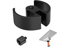 HUOFUMEN Starlink Mini Tripod Adapter - High-Strength Aluminum Alloy Mount for Starlink Mini - 1/4"-20 and 3/8"-16 Compatible - Perfect for Tripods, Clamps, and More (H-20mm/0.78")