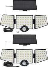 Lepro Solar Security Lights Outdoor Motion Sensor 1200LM 3 Heads IP65 view 1