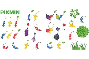 RoomMates Nintendo Pikmin Characters Wall Decals, RMDS5563