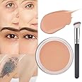 Kaely Pot Concealer Full Coverage Set, Under Eye Brightener Color Correcting Concealer for Dark Circles, Waterproof Foundation Face Makeup Brush Kit, Eye Ring Corrector de ojeras, 03 NETURAL
