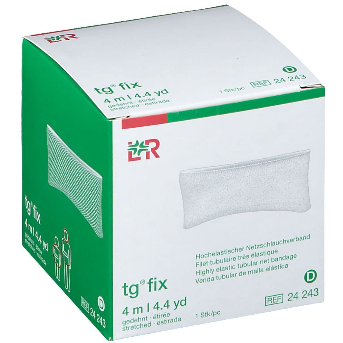 TG Flexi-Fix Associations 24243 Tubular Net Bandage, Size D, 4 m