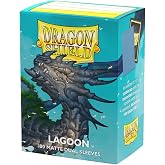 Dragon Shield | Matte Dual Standard Size Card Sleeves | 100 CT - Smooth &amp; Tough Premium TCG Sleeves - Compatible with Pokemon, Flesh &amp; Blood, One Piece &amp; Magic the Gathering | Lagoon