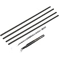 4 PCS Non-Slip Bumper Feet Strips,OBKJJ Notebook DIY Bumper Feet Replacement Tool(Metal Crowbar×1,Tweezers×1) for Dell Inspiron |15 7569 7579|5368 5378|7460 7472 7560 7572 |7368 7378 |1