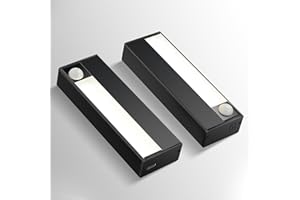 Homelist Motion Sensor Light Indoor, Stair Night Lights Battery Operated, Rechargeable Under Cabinet Light for Kitchen, Hallway, Closet, Bedroom, Corridors 2 Pack