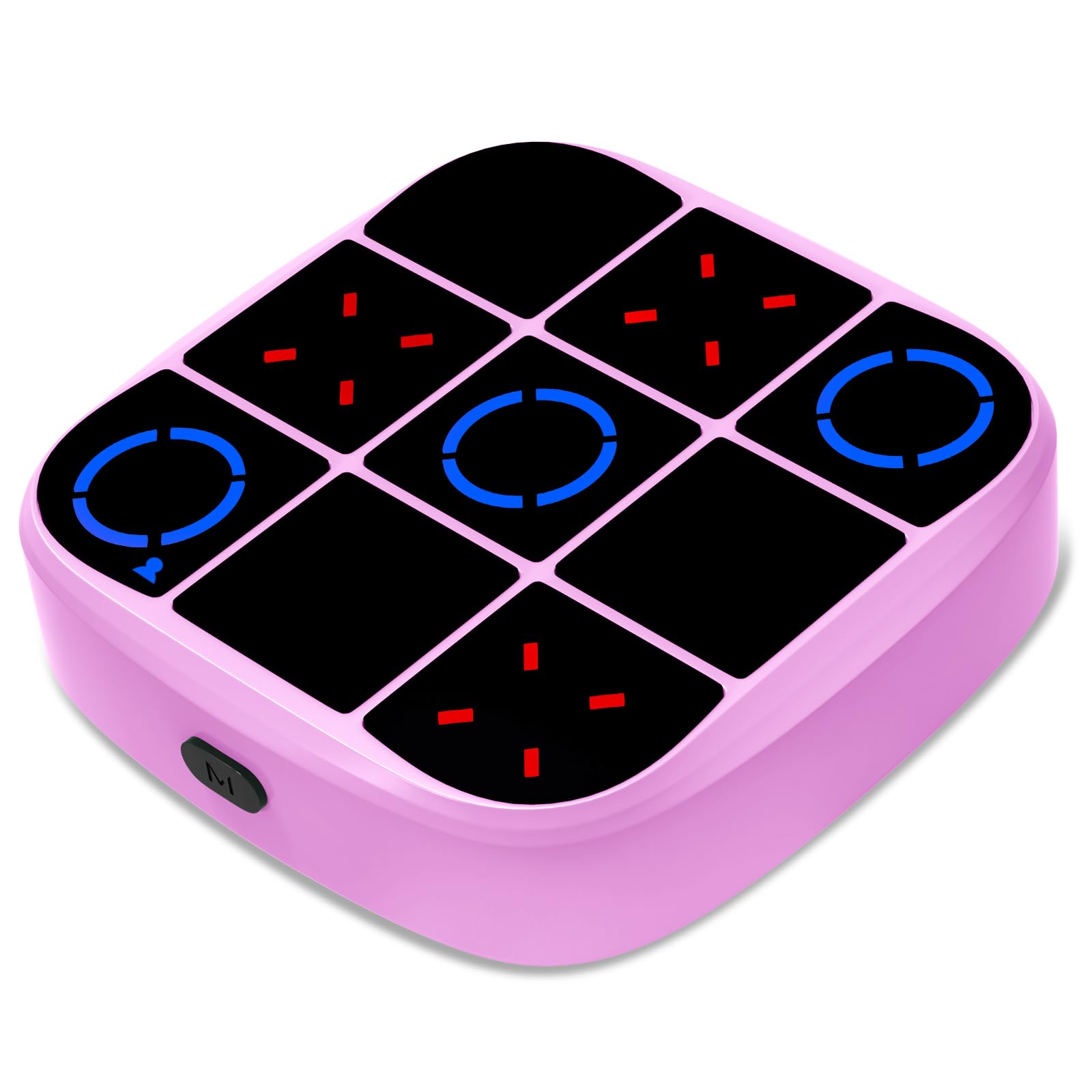 Photo 1 of Tic-Tac-Toe Bolt Game, 4-in-1 Handheld Puzzle Games Console, Electronic Tic-Tac-Toe Game for Educational and Memory Growth, Portable Travel Games for Car Ride, Board Games for Kids and Adults (Pink)