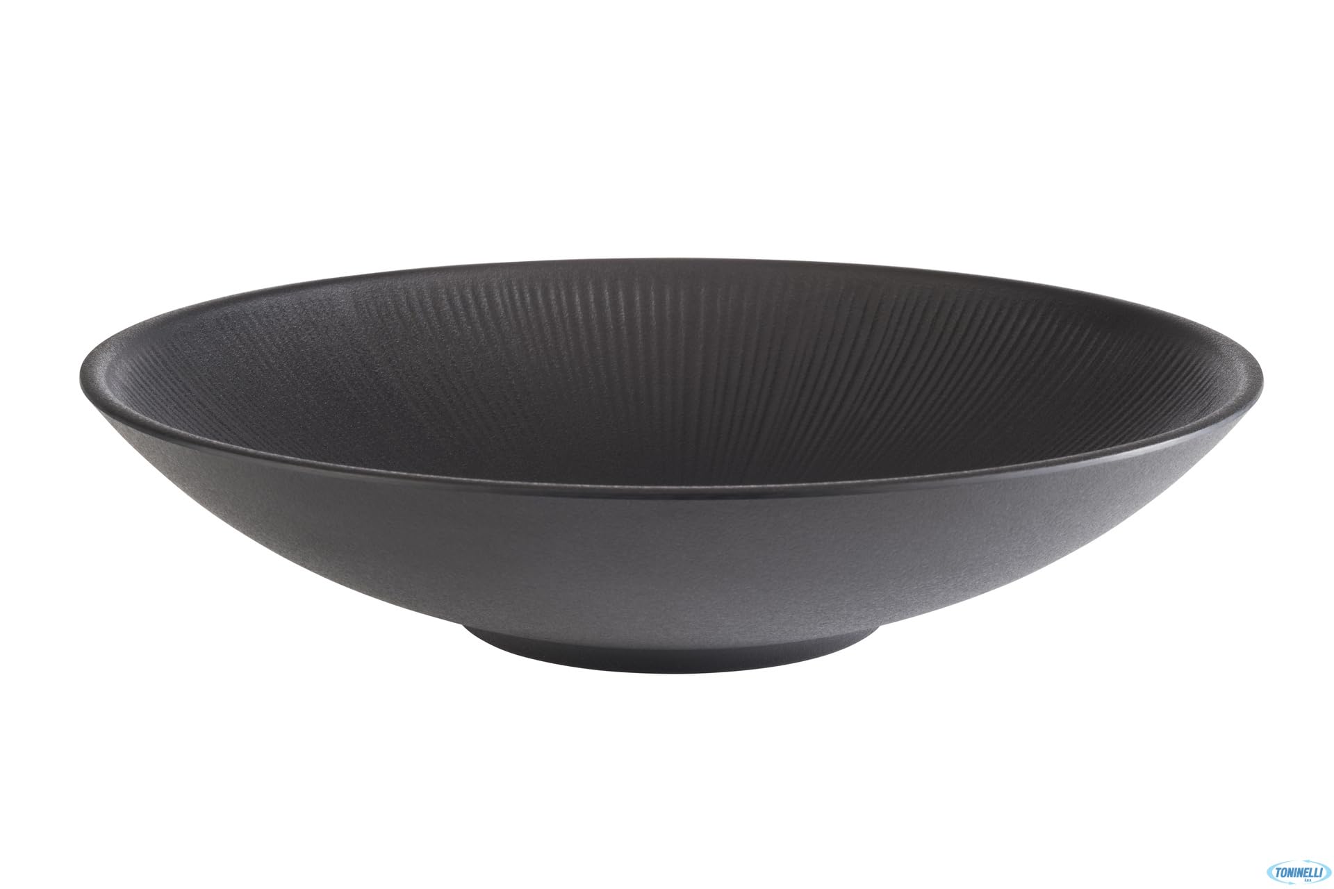 APS Nero 85062 Bowl Diameter 30 cm Height 7 cm Melamine Black 2.2 litres
