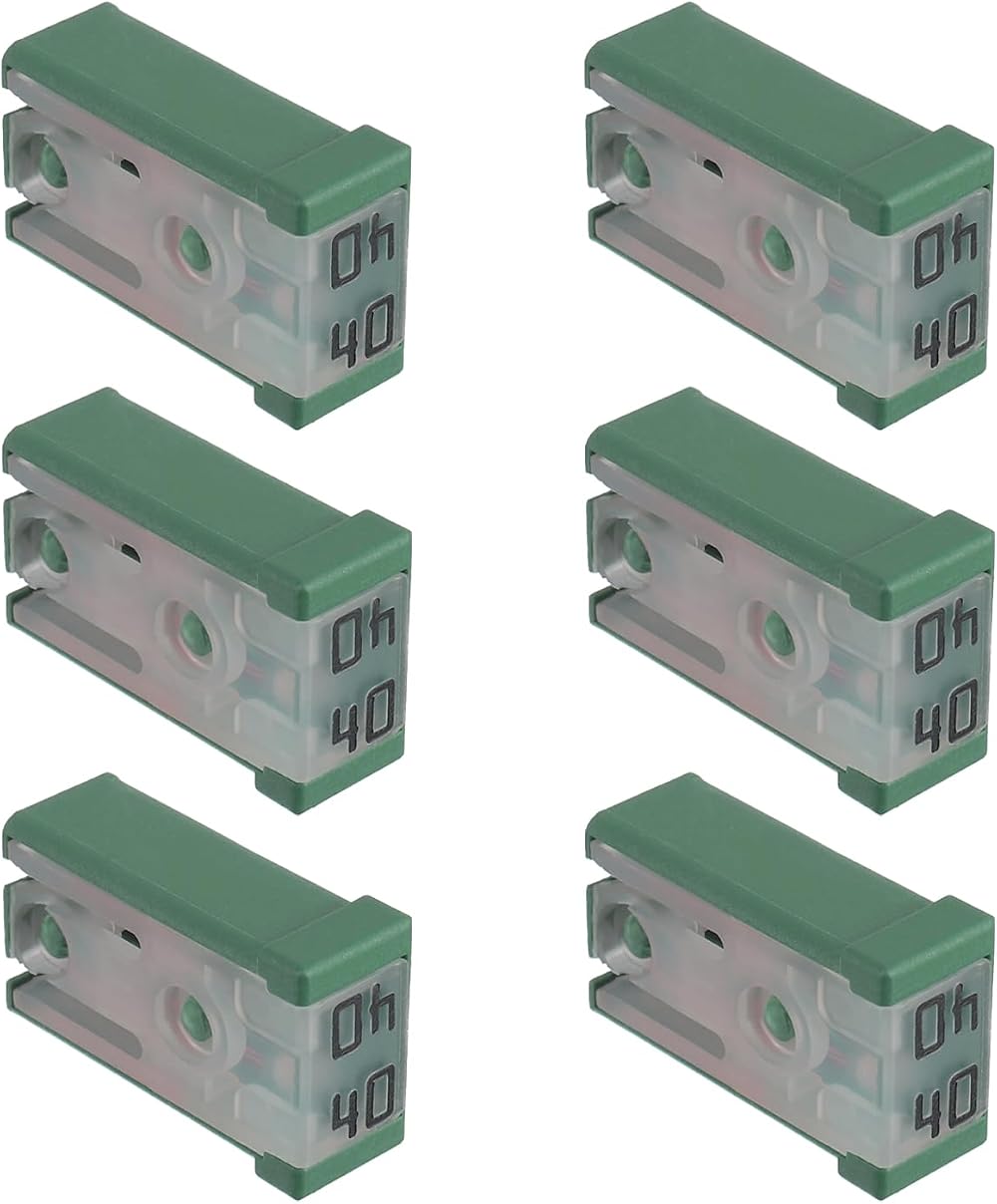 EPLZON 40A 32V MCASE Slotted Cartridge Automotive Car Truck Fuse 6 Pack