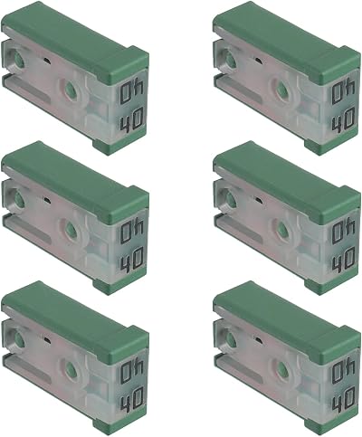 EPLZON 40A 32V MCASE Slotted Cartridge Automotive Car Truck Fuse 6 Pack