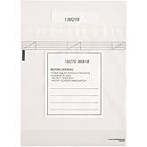 US PACK SMART Clear Bank Deposit Bags 8.5"x8" 100-pack | Secure Bank Cash Transmittal Envelopes for Cash, Coins, Credit Cards, Checks, and More | Numbered, Self-Sealing, and Permanent Adhesive