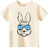 Sineeko Easter Bunny Shirt for Toddler Boys Girls Kids Eggs-Track Tees Eggs Tractor T-Shirts 2-7T