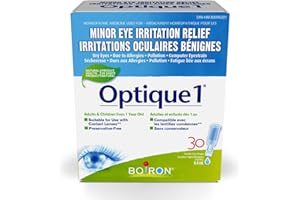 Boiron Optique 1, Eye drops used to relieve minor eye irritations such as dry, itchy or red burning eyes due to allergies or 