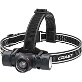 Coast TPH34R 2700 Lumens USB-C Rechargeable LED Headlamp with Twist Focus, 5 Light Modes