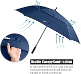 ACEIken Windproof 62 Inch Golf Umbrella Automatic Open Double Canopy view 3