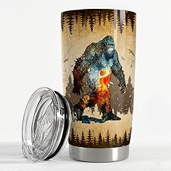 SANDJEST Bigfoot Tumbler Cup 20oz Bigfoot Gifts for