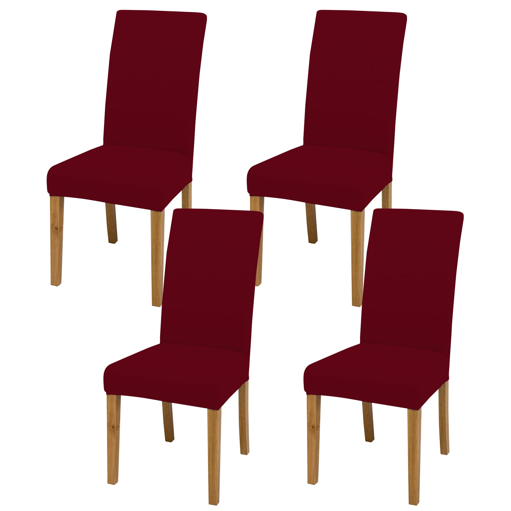 BIETYONE Dining Chair Covers,Dining Room Chair Covers Set of 4,Stretch Kitchen Chair Cover,Washable Dining Chair Cover,Parsons Chair Slipcovers Protective,for Home,Restaurant,Banquet Image