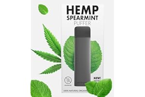 Natranal Quit Puffer for Oral Fixation Relief - Non-Addictive Puffer for Support When You Want to Quit - Soft Tip Behavioral Aid (Hemp Spearmint - 1 Pack)