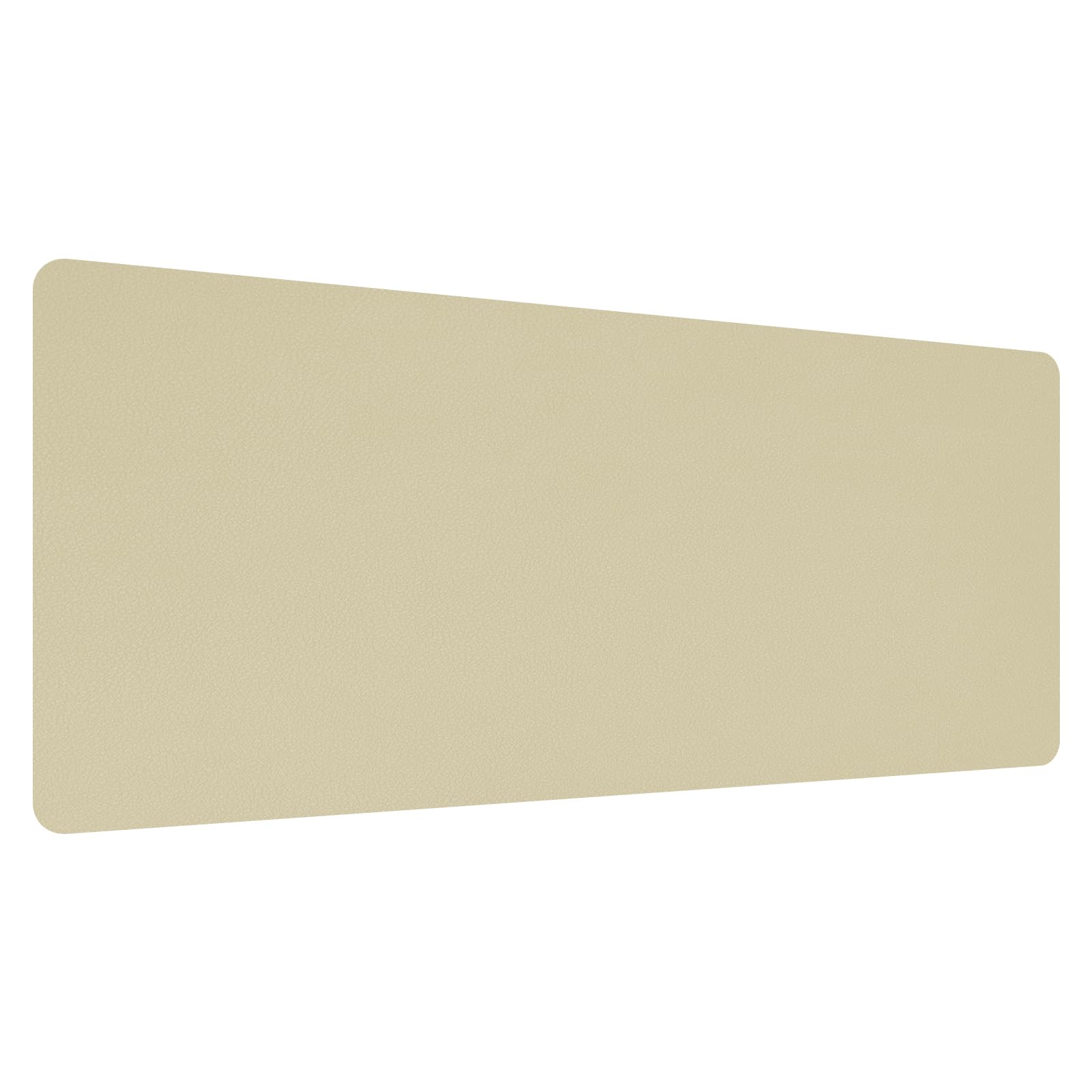 PATIKIL 28"x14" Desk Mat Protector, PU Leather Non-Slip Waterproof Keyboard Pad Writing Mat for Office Home, Beige Yellow