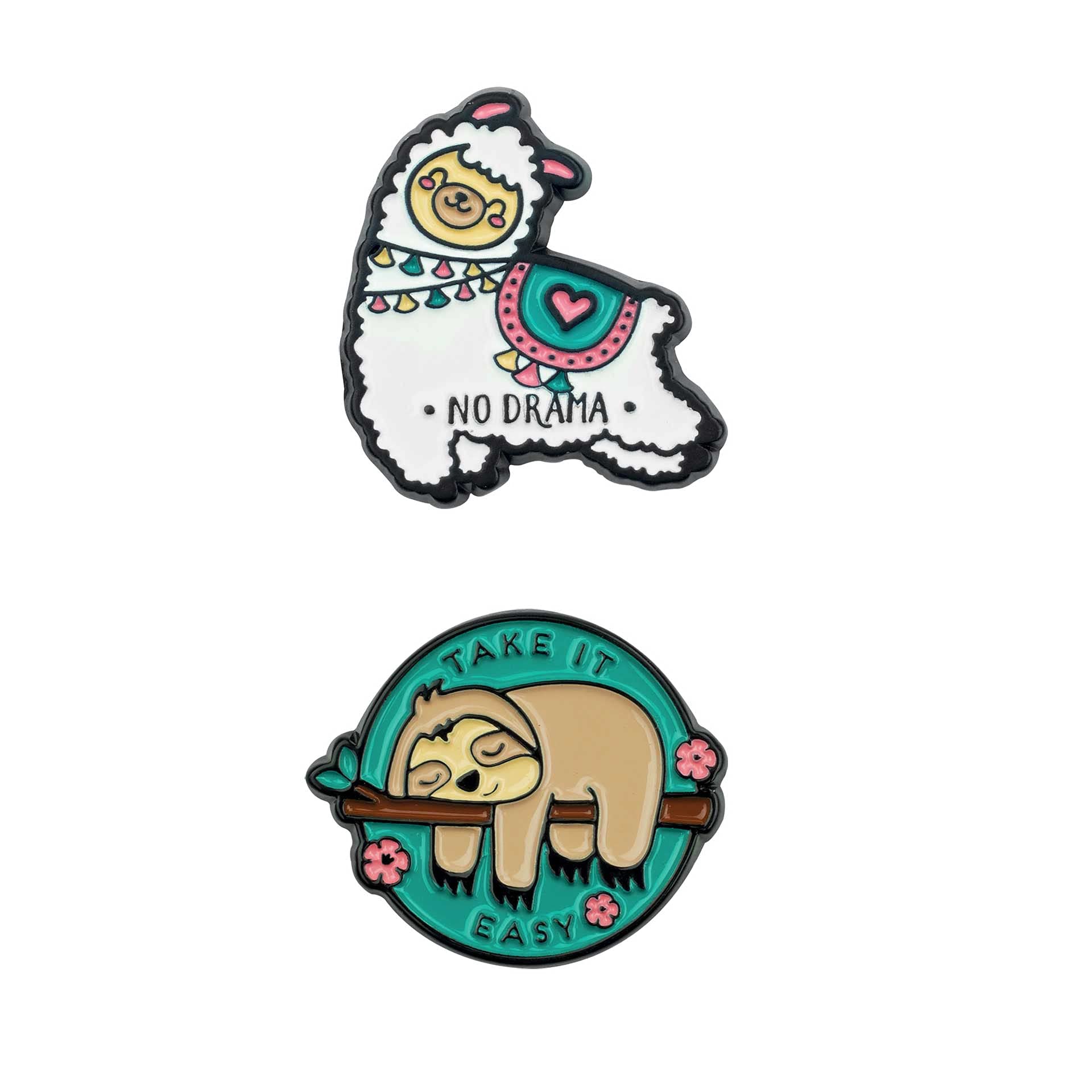 Legami ENA0004 Cutie Set of 2 Metal Stickers, Take It Easy