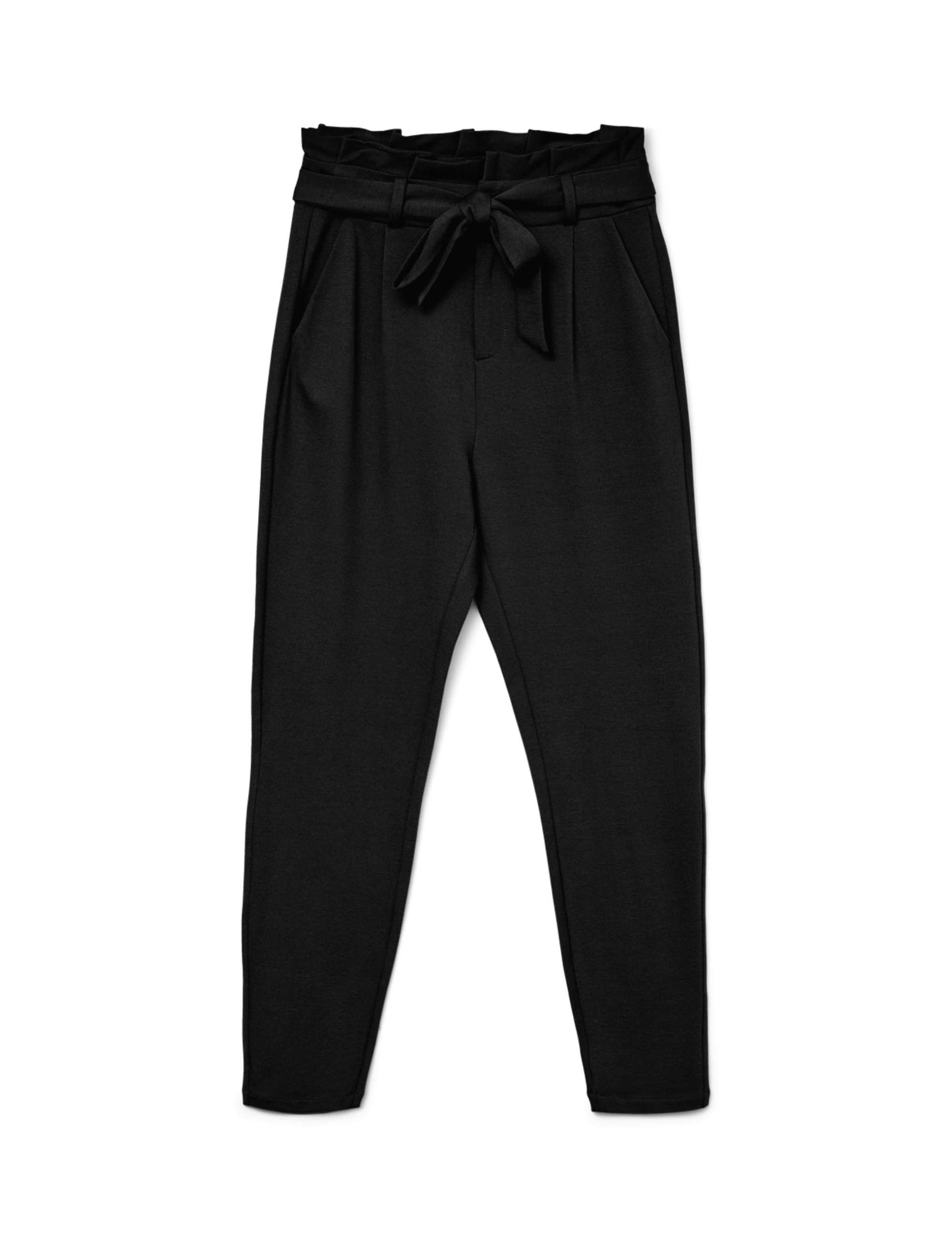 Vero Moda Damen Vmeva Hr Loose Paperbag Hose Ki Hose, Schwarz, XL
