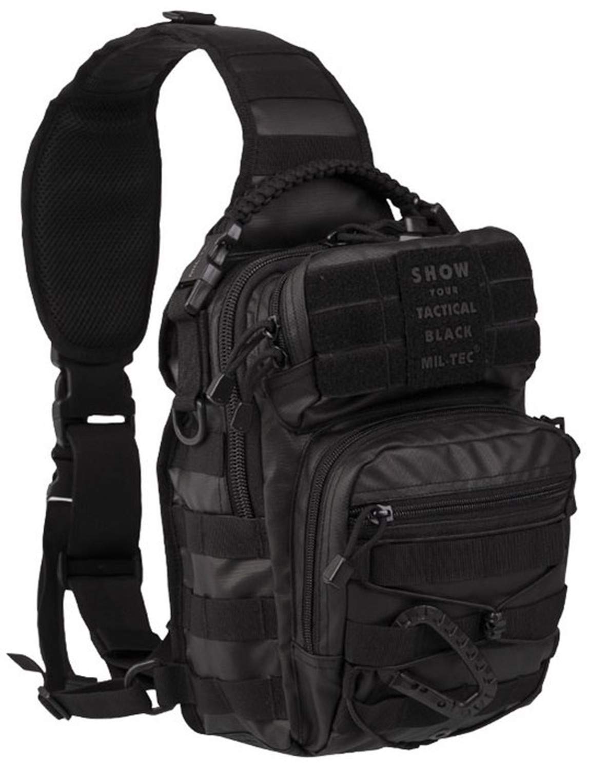Mil-Tec Unisex Assault Backpack (Pack of 1), Tactical black, standard size, Casual