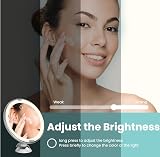 BEAUTURAL 10X Magnifying Lighted Vanity Mirror with 360° Swivel view 4