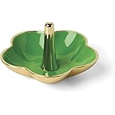 kate spade new york Make It Pop Green Ring Dish, Jewelry Organizer | gold-plated finish | 2 x 3.375 inch | jewelry tray, trinket dish for rings and earrings, gift for women